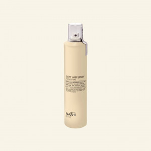 ЛАК ДЛЯ ВОЛОС НАТУРАЛЬНОЙ ФИКСАЦИИ ДЛЯ ОБЪЕМА И БЛЕСКА NASHI STYLE SOFT HAIR SPRAY – 300 мл