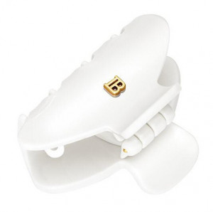 Balmain pince white S/Заколка-краб для волос, цвет белый, размер S