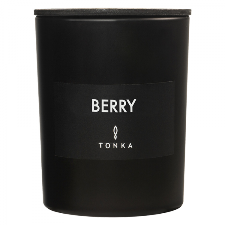 Свеча ароматическая Tonka Black matt Berry